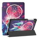 For Samsung Galaxy Tab A7 Lite T220/T225 Silk Texture Colored Drawing Pattern Horizontal Flip Magnetic PU Leather Case with Three-folding Holder (Star Dream Catcher) - 1