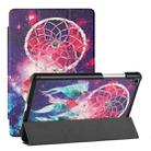 For Samsung Galaxy Tab A 8.0(2019)/T290/T295/T297 Silk Texture Colored Drawing Pattern Horizontal Flip Magnetic PU Leather Case with Three-folding Holder (Star Dream Catcher) - 1