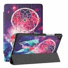 For Samsung Galaxy Tab A7(2020) / T500 / T505 Silk Texture Colored Drawing Pattern Horizontal Flip Magnetic PU Leather Case with Three-folding Holder & Sleep / Wake-up Function(Star Dream Catcher) - 1