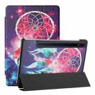 For Samsung Galaxy Tab S8 / Galaxy Tab S7 T870/T875 Silk Texture Colored Drawing Pattern Horizontal Flip Magnetic PU Leather Case with Three-folding Holder & Sleep / Wake-up Function(Star Dream Catcher) - 1