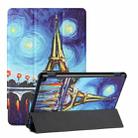 For Amazon Fire HD 10 Plus (2021)/HD 10 (2021) Silk Texture Colored Drawing Pattern Horizontal Flip Magnetic PU Leather Case with Three-folding Holder & Sleep / Wake-up Function(Star Tower) - 1