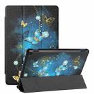 For Amazon Fire HD 10 Plus (2021)/HD 10 (2021) Silk Texture Colored Drawing Pattern Horizontal Flip Magnetic PU Leather Case with Three-folding Holder & Sleep / Wake-up Function(Diamond Butterfly) - 1