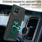 For OPPO Realme 8 / 8 Pro Dual-color Skin Feel TPU + PC Magnetic Shockproof Case with Invisible Holder(Green) - 4