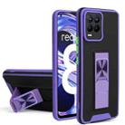 For OPPO Realme 8 / 8 Pro Dual-color Skin Feel TPU + PC Magnetic Shockproof Case with Invisible Holder(Purple) - 1