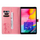 For Galaxy Tab A 10.1 (2019) Pressed Printing Woman and Cat Pattern Horizontal Flip Leather Case with Holder & Card Slots & Wallet(Pink) - 4