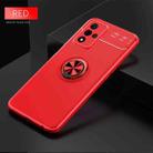 For OPPO A93s 5G Metal Ring Holder 360 Degree Rotating TPU Case(Red) - 2