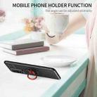 For OPPO A93s 5G Metal Ring Holder 360 Degree Rotating TPU Case(Black+Red) - 5
