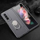 For Samsung Galaxy Z Fold3 5G GKK Foldable Shockproof PC Case with Ring Holder(Grey) - 1