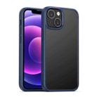 For iPhone 13 mini Clear Acrylic + TPU Four-corner All-inclusive Shockproof Case (Blue) - 1