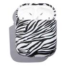 Anti-fall Wireless Earphone PC Protective Case For AirPods 1/2(Zebra Texture) - 1