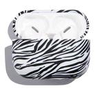 Anti-fall Wireless Earphone PC Protective Case For AirPods Pro(Zebra Texture) - 1