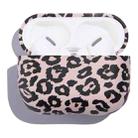 Anti-fall Wireless Earphone PC Protective Case For AirPods Pro(Light Purple Leopard Texture) - 1