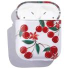Fruit Pattern Anti-fall Wireless Earphone PC Protective Case For AirPods 1/2(Cherry) - 1