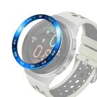 For Huawei Watch GT2e Smart Watch Stainless Steel Bezel Ring, Style:A Version Time(Blue Ring White Lettering) - 1