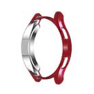 For Samsung Galaxy Watch4 Classic 42mm Electroplating Hollow Half-pack TPU Protective Case(Red) - 1