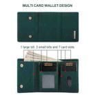 DG.MING M1 Series 3-Fold Multi Card Wallet  Back Cover Shockproof Case with Holder Function For iPhone X(Green) - 9