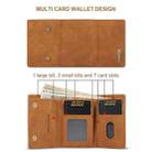DG.MING M1 Series 3-Fold Multi Card Wallet  Back Cover Shockproof Case with Holder Function For iPhone XS Max(Brown) - 9