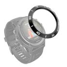 For Garmin Fenix 3/3 HR Smart Watch Steel Bezel Ring, A Version(Black Ring White Letter) - 1