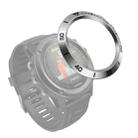 For Garmin Fenix 3/3 HR Smart Watch Steel Bezel Ring, A Version(Silver Ring Black Letter) - 1