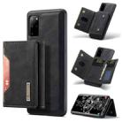 For Samsung Galaxy S20+ DG.MING M2 Series 3-Fold Multi Card Bag Back Cover Shockproof Case with Wallet & Holder Function(Black) - 1