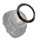 For Garmin Fenix 3/3 HR Smart Watch Steel Bezel Ring, B Version(Black Ring Red Letter) - 1