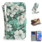 For Huawei Nova 5i Pro/Mate 30 Lite 3D Colored Drawing Horizontal Flip PU Leather Case with Holder & Card Slots & Wallet(Watercolor Flower) - 1