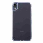 For iPhone XR Frosted Stepless Fine Hole Glass Protective Case - 1