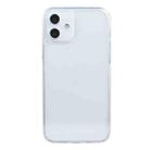 For iPhone 12 Transparent Stepless Fine Hole Glass Protective Case - 1