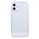 For iPhone 12 mini Transparent Stepless Fine Hole Glass Protective Case - 1