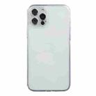 For iPhone 12 Pro Transparent Stepless Fine Hole Glass Protective Case - 1