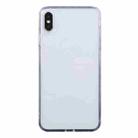 For iPhone X / XS Transparent Stepless Fine Hole Glass Protective Case - 1