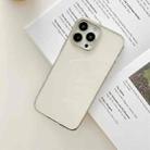 For iPhone 13 Three Sections Electroplating TPU Protective Case(Silver) - 1