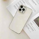 For iPhone 13 Pro Three Sections Electroplating TPU Protective Case (Silver) - 1