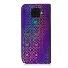 For Huawei Nova 5i Pro/Mate 30 Lite Solid Color Colorful Magnetic Buckle Horizontal Flip PU Leather Case with Holder & Card Slots & Wallet & Lanyard(Purple) - 3