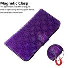 For Huawei Nova 5i Pro/Mate 30 Lite Solid Color Colorful Magnetic Buckle Horizontal Flip PU Leather Case with Holder & Card Slots & Wallet & Lanyard(Purple) - 5