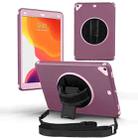 360 Degree Rotation Turntable Robot Shockproof TPU + PC Protective Case with Holder & Hand Grip Strap & Shoulder Strap For iPad Pro 10.5(Purple+Light Purple) - 1