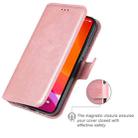 For iPhone 13 mini Classic Calf Texture PU + TPU Horizontal Flip Leather Case with Holder & Card Slots & Wallet (Rose Gold) - 6