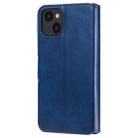 For iPhone 13 Classic Calf Texture PU + TPU Horizontal Flip Leather Case with Holder & Card Slots & Wallet(Blue) - 3