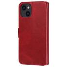 For iPhone 13 Classic Calf Texture PU + TPU Horizontal Flip Leather Case with Holder & Card Slots & Wallet(Red) - 3