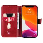 For iPhone 13 Classic Calf Texture PU + TPU Horizontal Flip Leather Case with Holder & Card Slots & Wallet(Red) - 4