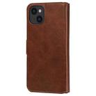 For iPhone 13 Classic Calf Texture PU + TPU Horizontal Flip Leather Case with Holder & Card Slots & Wallet(Brown) - 3
