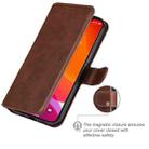 For iPhone 13 Classic Calf Texture PU + TPU Horizontal Flip Leather Case with Holder & Card Slots & Wallet(Brown) - 6