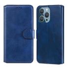 For iPhone 13 Pro Classic Calf Texture PU + TPU Horizontal Flip Leather Case with Holder & Card Slots & Wallet (Blue) - 1