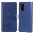Classic Calf Texture PU + TPU Horizontal Flip Leather Case with Holder & Card Slots & Wallet For OPPO Realme GT 5G(Blue) - 1