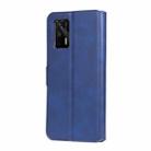 Classic Calf Texture PU + TPU Horizontal Flip Leather Case with Holder & Card Slots & Wallet For OPPO Realme GT 5G(Blue) - 3