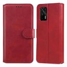 Classic Calf Texture PU + TPU Horizontal Flip Leather Case with Holder & Card Slots & Wallet For OPPO Realme GT 5G(Red) - 1
