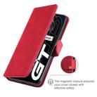 Classic Calf Texture PU + TPU Horizontal Flip Leather Case with Holder & Card Slots & Wallet For OPPO Realme GT 5G(Red) - 6