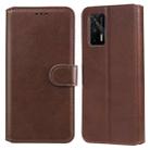 Classic Calf Texture PU + TPU Horizontal Flip Leather Case with Holder & Card Slots & Wallet For OPPO Realme GT 5G(Brown) - 1