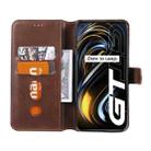 Classic Calf Texture PU + TPU Horizontal Flip Leather Case with Holder & Card Slots & Wallet For OPPO Realme GT 5G(Brown) - 4
