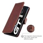 Classic Calf Texture PU + TPU Horizontal Flip Leather Case with Holder & Card Slots & Wallet For OPPO Realme GT 5G(Brown) - 6